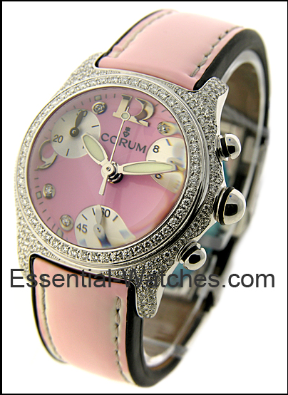 Corum White Gold Bubble Chronograph -  - Essential Watches